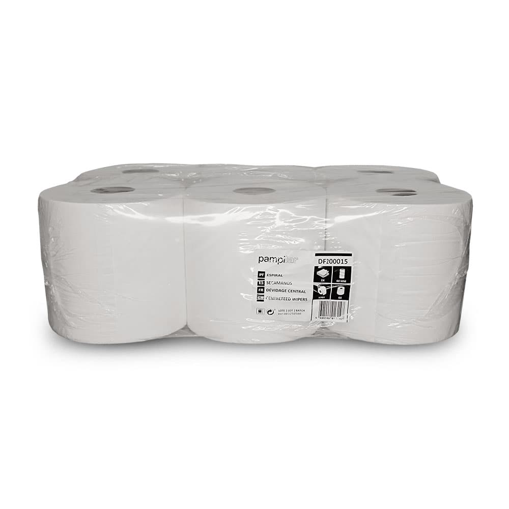 Pack de 6 rolos espiral Pampilar de alimentação central