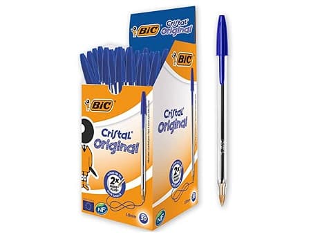 Caixa de 50 esferográficas BIC Cristal Original Azul